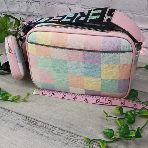 Karl Lagerfeld Blush Combo Camera Bag NWT - Picture 10 of 10